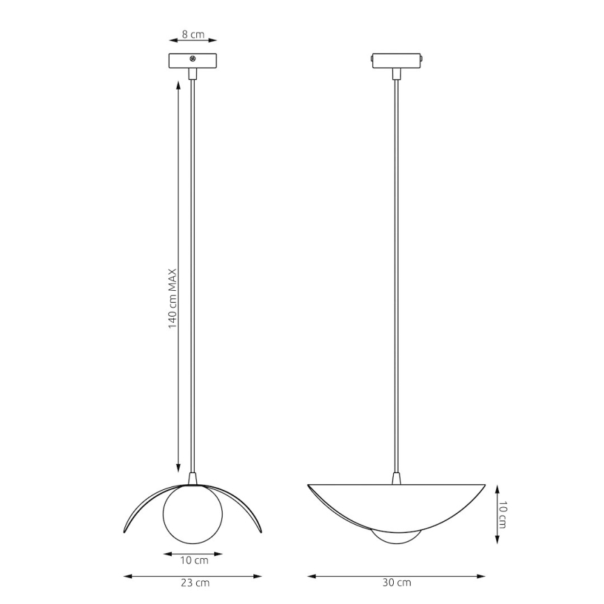 Lampadario a sospensione RITUAL 1xG9/8W/230V beige