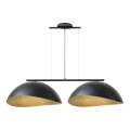 Lampadario a sospensione SOLAR 2xE27/60W/230V nero