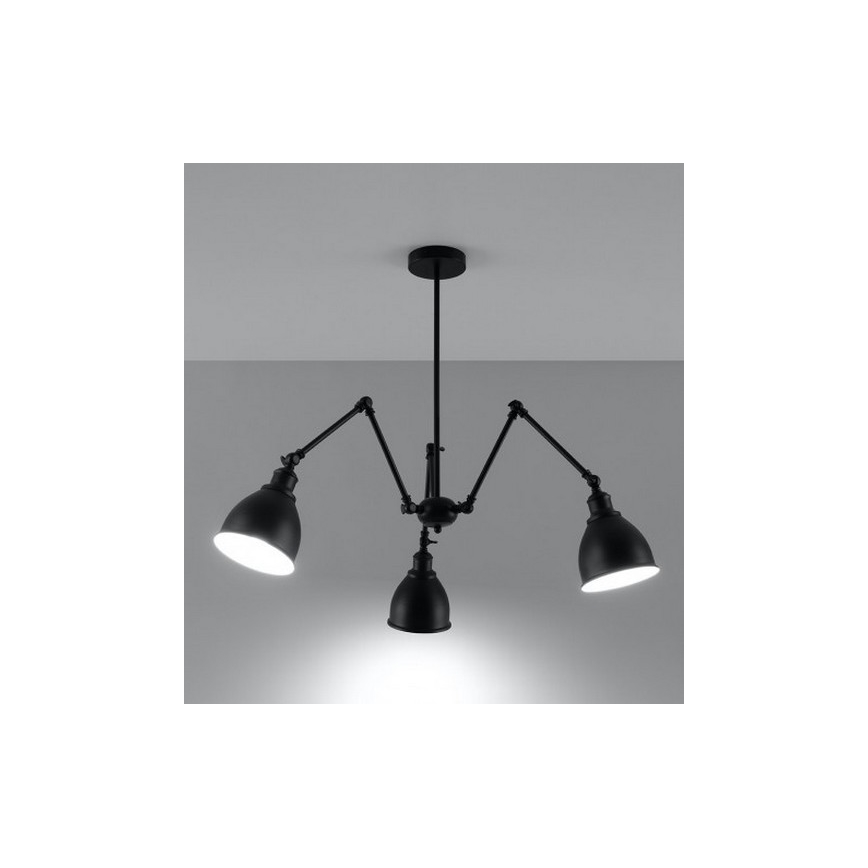 Lampadario a sospensione STARK SHADE 3xE27/60W/230V