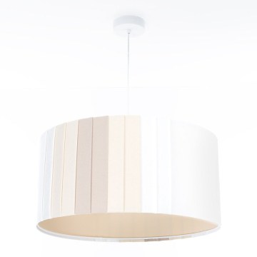 Lampadario a sospensione STRIPES 1xE27/60W/230V Ø 60 cm crema