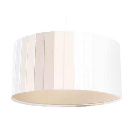 Lampadario a sospensione STRIPES con cavo, 1xE27/60W/230V, Ø 40 cm, crema