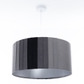 Lampadario a sospensione STRIPES con cavo 1xE27/60W/230V Ø 40 cm grigio