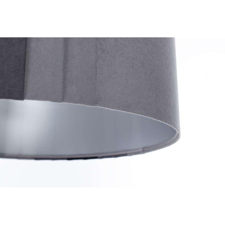 Lampadario a sospensione STRIPES con cavo 1xE27/60W/230V Ø 40 cm grigio