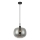 Lampadario a sospensione su cavo ALAN 1xE27/40W/230V nero fumé