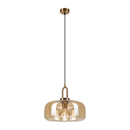 Lampadario a sospensione su cavo AMAYA 1xE27/15W/230V oro/beige fumé