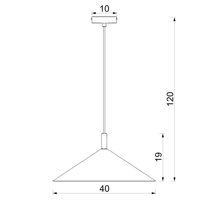 Lampadario a sospensione su cavo ANEGA 1xGX53/15W/230V Ø 40 cm colore crema