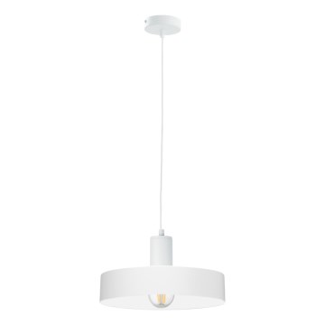 Lampadario a sospensione su cavo ARCANE 1xE27/60W/230V bianco