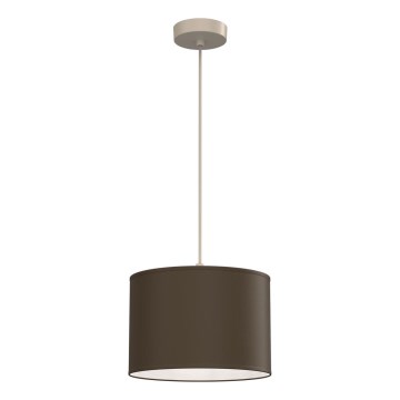 Lampadario a sospensione su cavo ARDEN 1xE27/15W/230V Ø 25 cm beige/marrone