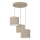 Lampadario a sospensione su cavo ARDEN 3xE27/15W/230V Ø 30 cm beige