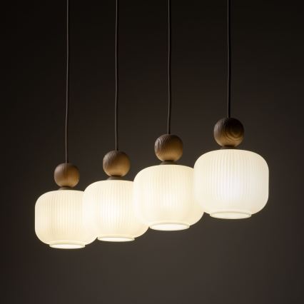 Lampadario a sospensione su cavo BALLO 4xE14/10W/230V beige
