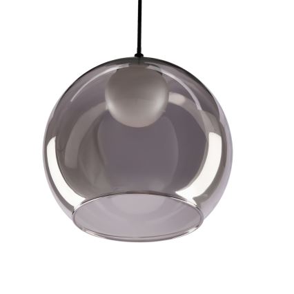 Lampadario a sospensione su cavo BRIN 1xG9/15W/230V nero fumé