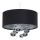 Lampadario a sospensione su cavo BUBBLE 1xE27/60W/230V diam. 40 cm nero