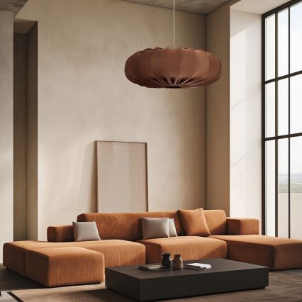 Lampadario a sospensione su cavo CAFEE 1xE27/40W/230V Ø 66 cm marrone