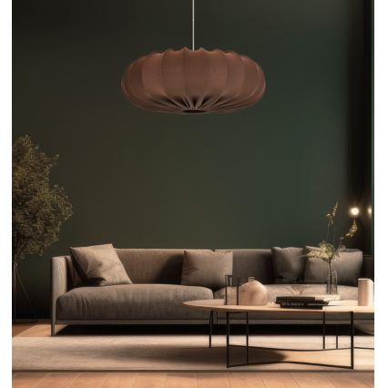Lampadario a sospensione su cavo CAFEE 1xE27/40W/230V Ø 66 cm marrone