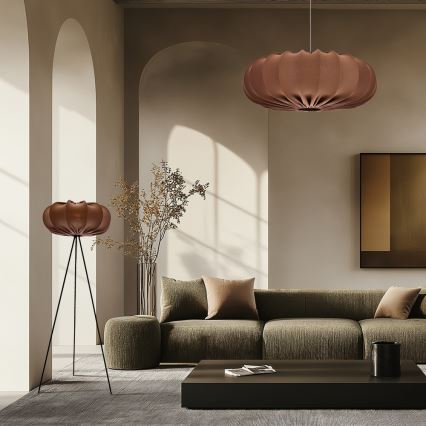 Lampadario a sospensione su cavo CAFEE 1xE27/40W/230V Ø 66 cm marrone