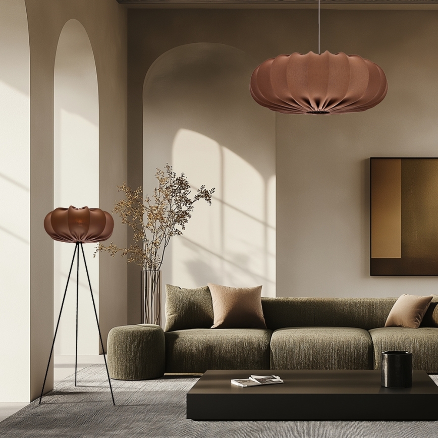 Lampadario a sospensione su cavo CAFEE 1xE27/40W/230V Ø 66 cm marrone