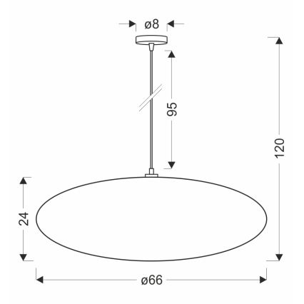 Lampadario a sospensione su cavo CAFEE 1xE27/40W/230V Ø 66 cm marrone