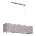 Lampadario a sospensione su cavo CAMO 4xE27/15W/230V beige