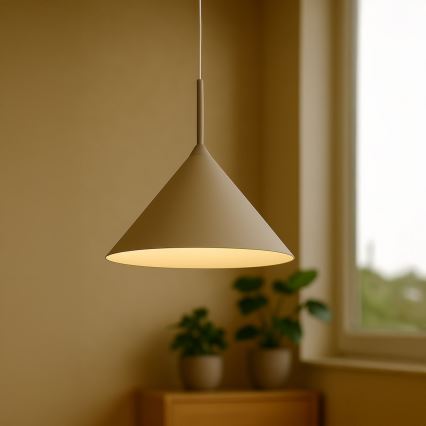 Lampadario a sospensione su cavo CAPITAL 1xGX53/15W/230V, Ø 46 cm, beige