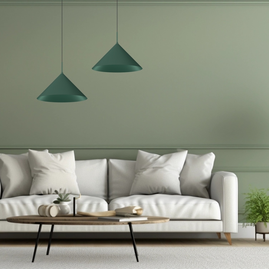 Lampadario a sospensione su cavo CAPITAL 1xGX53/15W/230V Ø 46 cm verde