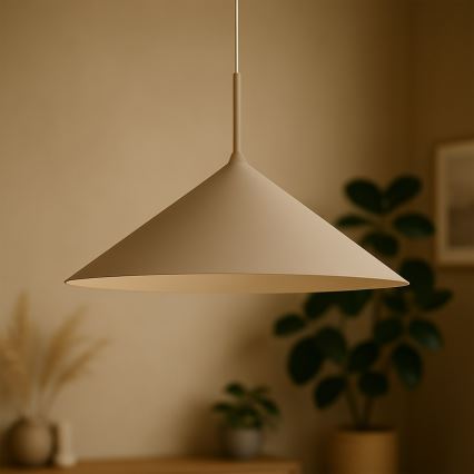 Lampadario a sospensione su cavo CAPITAL 1xGX53/15W/230V Ø 60 cm beige