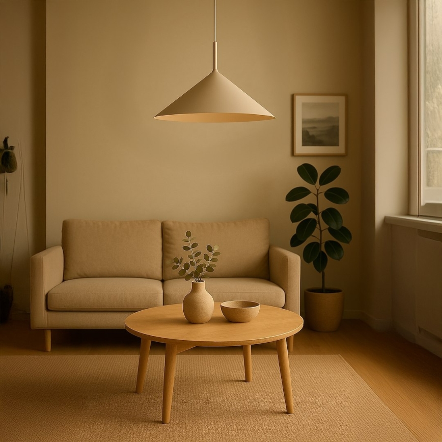 Lampadario a sospensione su cavo CAPITAL 1xGX53/15W/230V Ø 60 cm beige