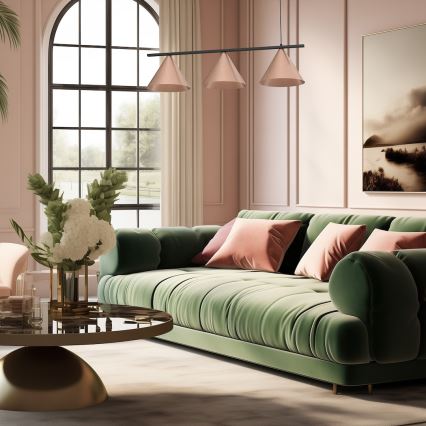 Lampadario a sospensione su cavo CAPITAL 3xGX53/15W/230V oro rosa