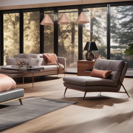 Lampadario a sospensione su cavo CAPITAL 3xGX53/15W/230V oro rosa