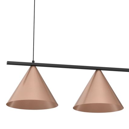 Lampadario a sospensione su cavo CAPITAL 3xGX53/15W/230V oro rosa