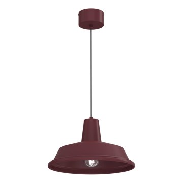 Lampadario a sospensione su cavo CLASS 1xE27/15W/230V borgogna