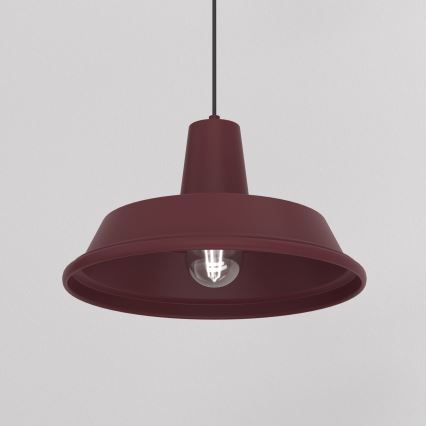 Lampadario a sospensione su cavo CLASS 1xE27/15W/230V borgogna
