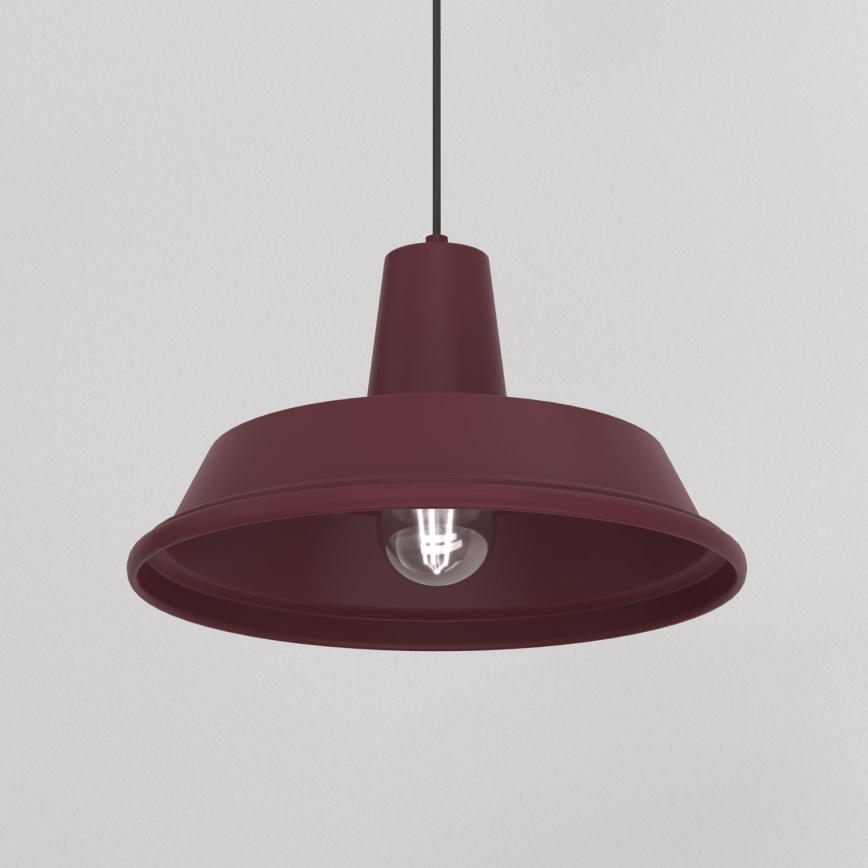 Lampadario a sospensione su cavo CLASS 1xE27/15W/230V borgogna