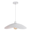 Lampadario a sospensione su cavo DANCE 1xE27/40W/230V bianco