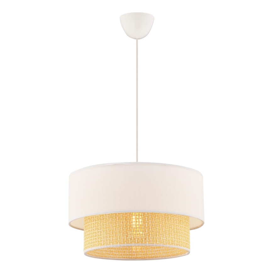 Lampadario a sospensione su cavo ECHO 1xE27/60W/230V crema/beige