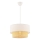 Lampadario a sospensione su cavo ECHO 1xE27/60W/230V crema/beige
