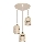 Lampadario a sospensione su cavo ELEN 3xE27/35W/230V Ø 29 cm beige/oro