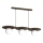 Lampadario a sospensione su cavo FLAT 3xE27/15W/230V marrone