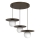 Lampadario a sospensione su cavo FLAT 3xE27/15W/230V marrone