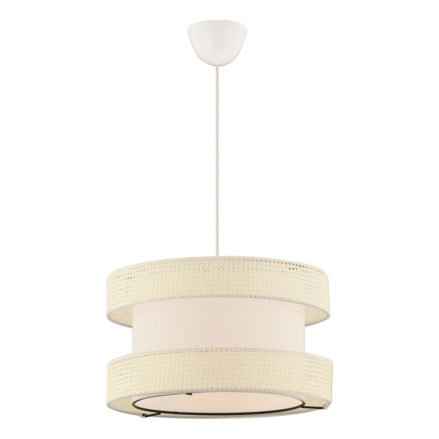Lampadario a sospensione su cavo HALO 1xE27/60W/230V colore crema