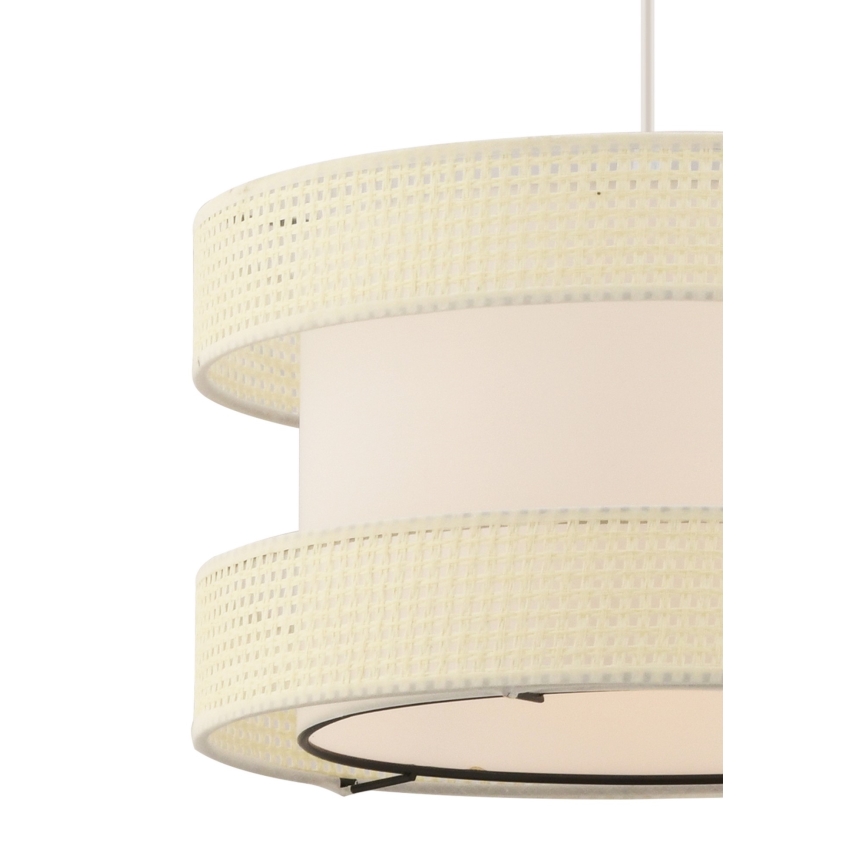 Lampadario a sospensione su cavo HALO 1xE27/60W/230V colore crema