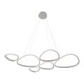 Lampadario a sospensione su cavo HELIX LED/61W/230V, argento