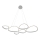 Lampadario a sospensione su cavo HELIX LED/61W/230V, argento