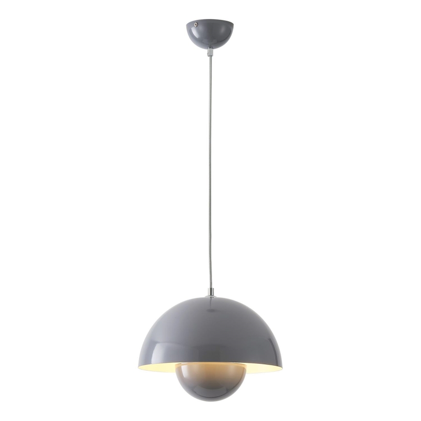 Lampadario a sospensione su cavo JARDEN 1xE27/15W/230V grigio