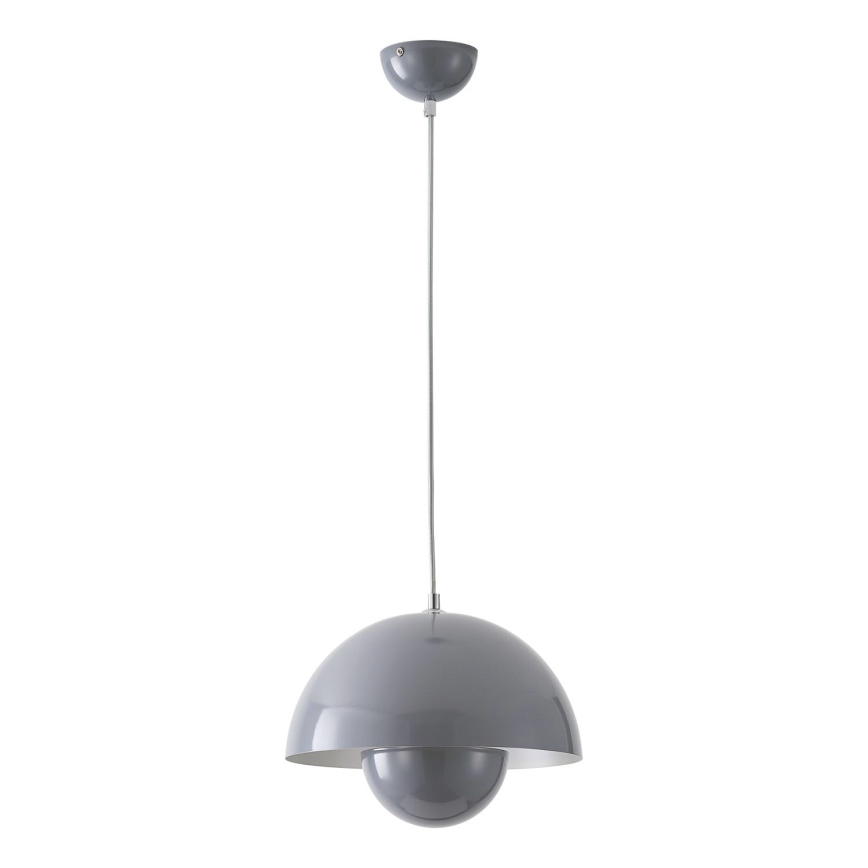 Lampadario a sospensione su cavo JARDEN 1xE27/15W/230V grigio