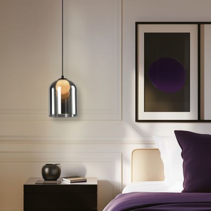 Lampadario a sospensione su cavo KLEA 1xG9/15W/230V nero fumé