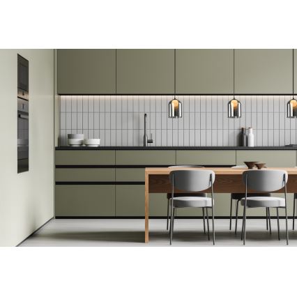 Lampadario a sospensione su cavo KLEA 1xG9/15W/230V nero fumé