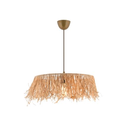 Lampadario a sospensione su cavo MARISKA 1xE27/40W/230V in rafia
