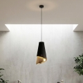 Lampadario a sospensione su cavo MODA 1xE27/15W/230V nero/oro