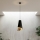 Lampadario a sospensione su cavo MODA 1xE27/15W/230V nero/oro