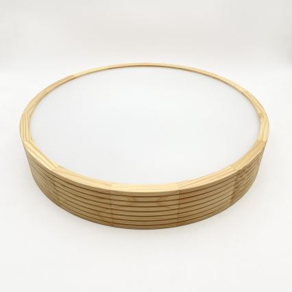 Lampadario a sospensione su cavo NATURAL MODERN 3xE27/15W/230V Ø 47,5 cm in pino